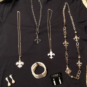 Fleur De Lis Jewelry $10 per item.